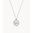 thumbnail image 1 of Michael Kors MK Pave and Mother of Pearl Logo Pendant Necklace, 1 of 3