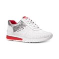 thumbnail image 1 of Michael Kors MK Women's Allie Trainer Leather Sneakers Shoes Red/White (7.5), 1 of 3