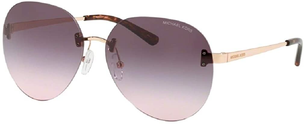 Michael Kors MK1037 SYDNEY 11085M 60M Rose Gold/Blue Pink Gradient Pilot Sunglasses For Women+FREE Complimentary Eyewear Care Kit - image 1 of 5
