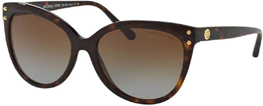 Michael Kors MK2045 JAN Cat Eye 3006T5 55M Dark Tortoise Acetate/Brown Gradient Polarized Sunglasses For Women - image 1 of 5