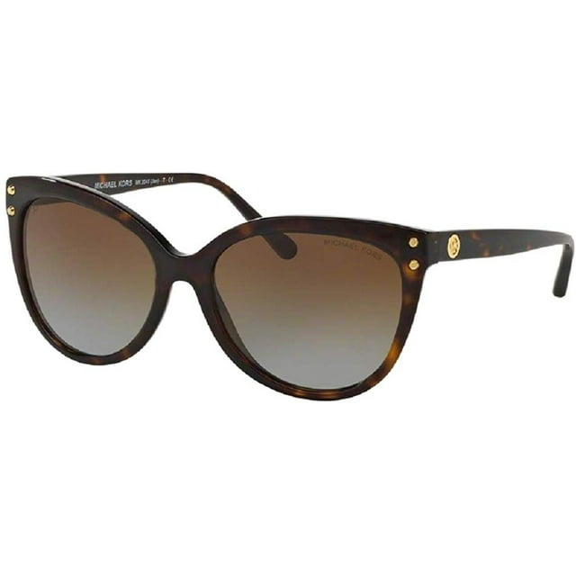 Michael Kors MK2045 JAN Cat Eye 3006T5 55M Dark Tortoise Acetate/Brown Gradient Polarized Sunglasses For Women