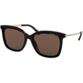 thumbnail image 1 of Michael Kors MK2079U ZERMATT Square 333273 61M Black/Brown Solid Sunglasses For Women, 1 of 3