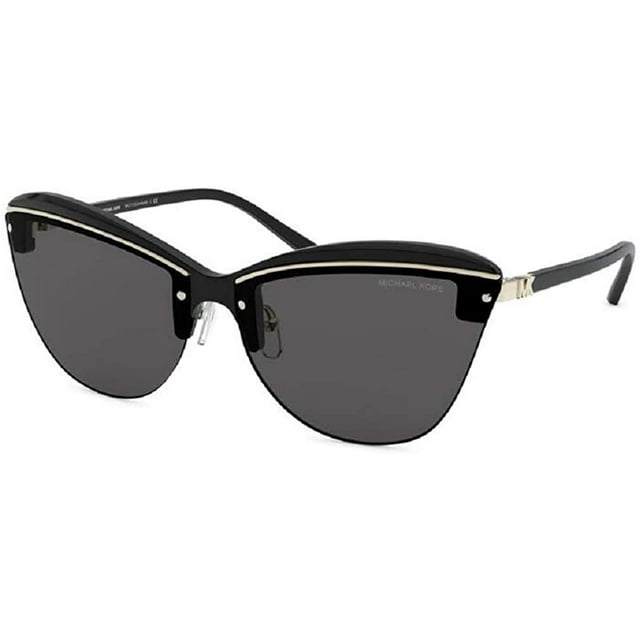 Michael Kors MK2113 CONDADO 33325A 66M Black/Liquid Rose Gold Cat Eye Sunglasses For Women+FREE Complimentary Eyewear Care Kit