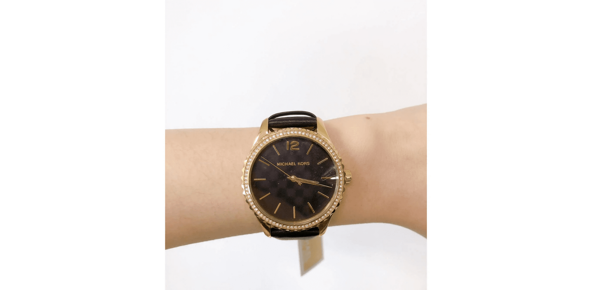 Michael Kors MK2911 Black Gold Crystals Watch - Walmart.com