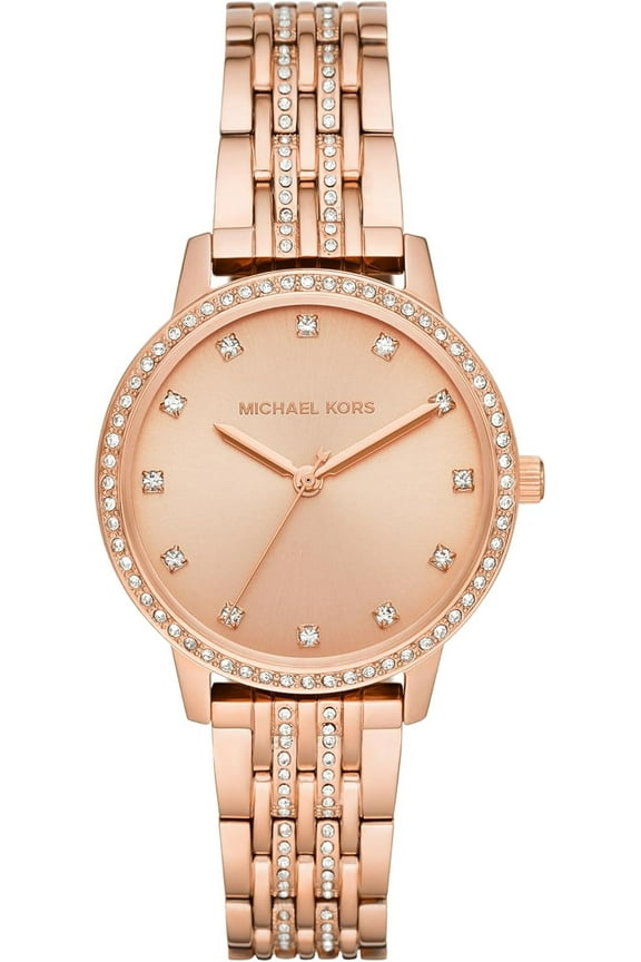MK4369 Rose Gold Tone Dial/Bracelet Band Melissa Three-Hand Stainless Steel Women's Watch