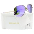 thumbnail image 1 of Michael Kors MK5004 Chelsea Aviator Sunglasses Rose Gold w/Purple Mirror (1003/4V) MK 5004 10034V 59mm Authentic, 1 of 1