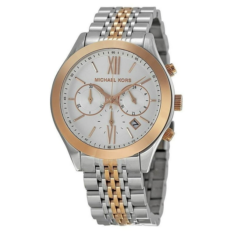 Michael Kors MK Brookton 5763 watch Michael Kors Brookton Men MK-5763 White Dial Chronograph  main image 4