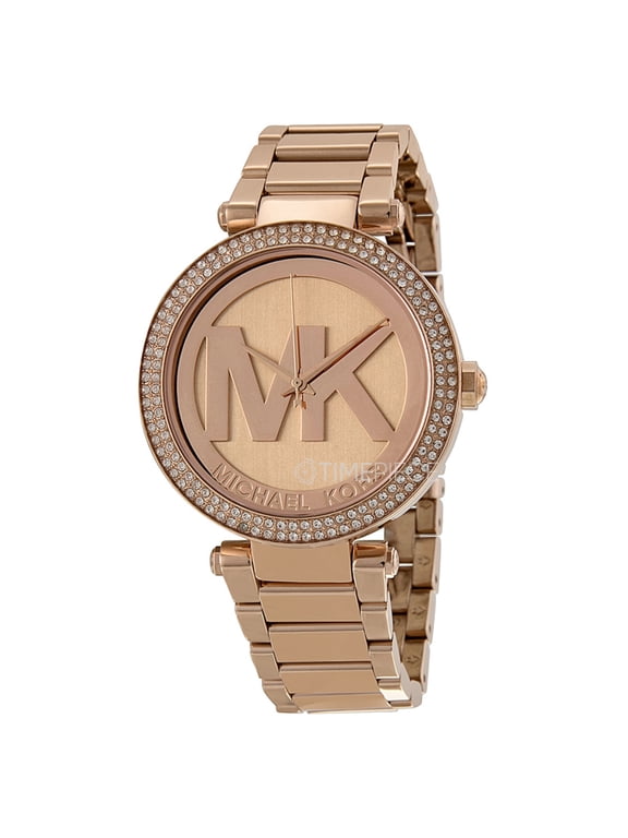 MK5865 Parker Rose Gold Tone Glitz Dial Stainless Steel Women's Watch