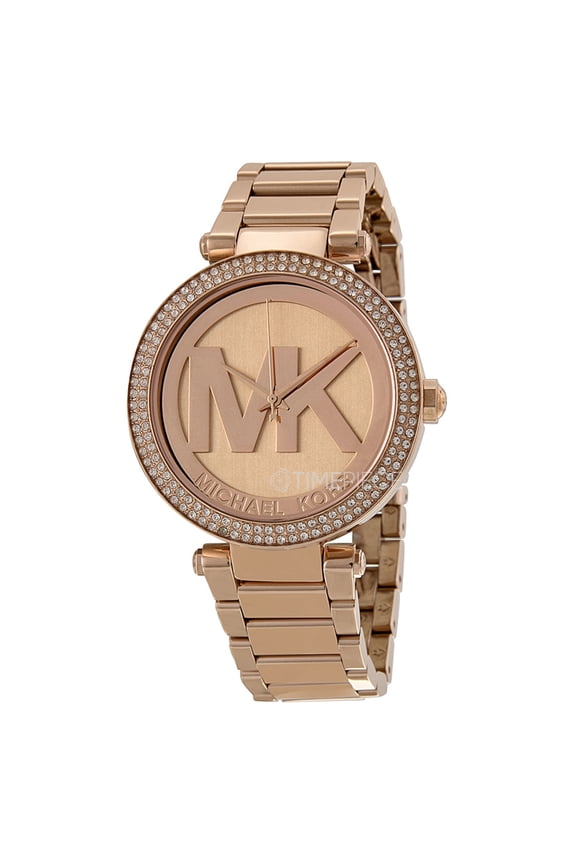 MK5865 Parker Rose Gold Tone Glitz Dial Stainless Steel Women's Watch
