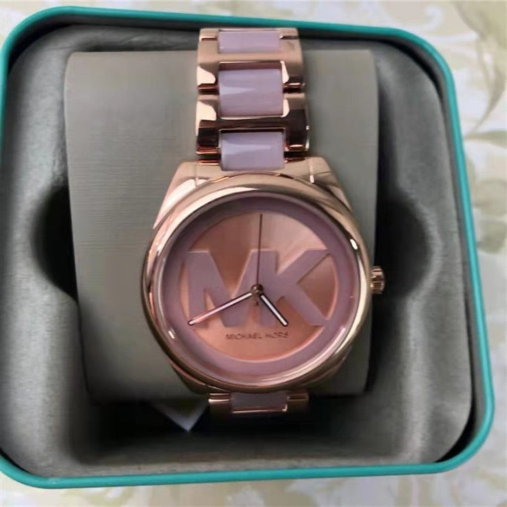 Michael Kors MK7135 Janelle Three-Hand Two-Tone Stainless Michael Kors MK7135 Janelle Three-Hand Two-Tone Stainless