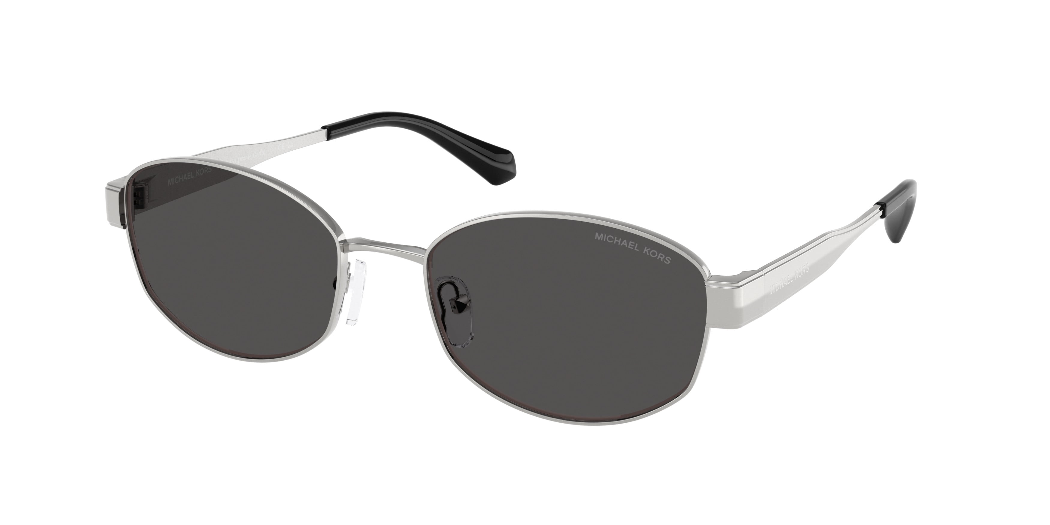 Michael Kors White Oval Sunglasses with Dark Lenses Michael Kors 1161 | Eyeglass World main image 2