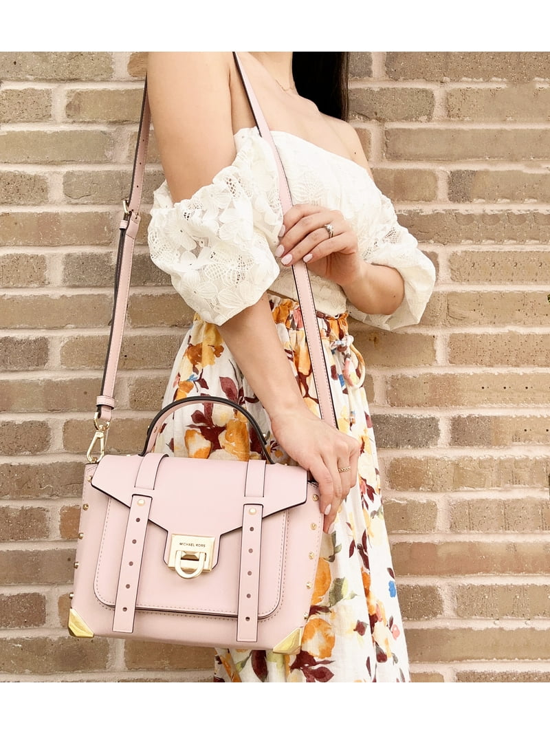 Michael Kors Manhattan Designer Medium Leather Top Handle Satchel