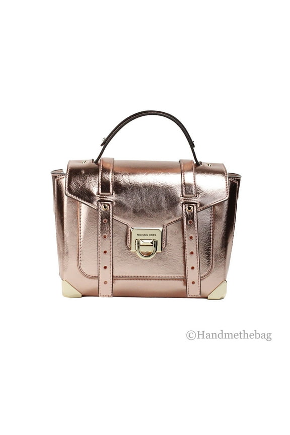 Manhattan Medium Primrose Leather Top Handle Satchel Bag
