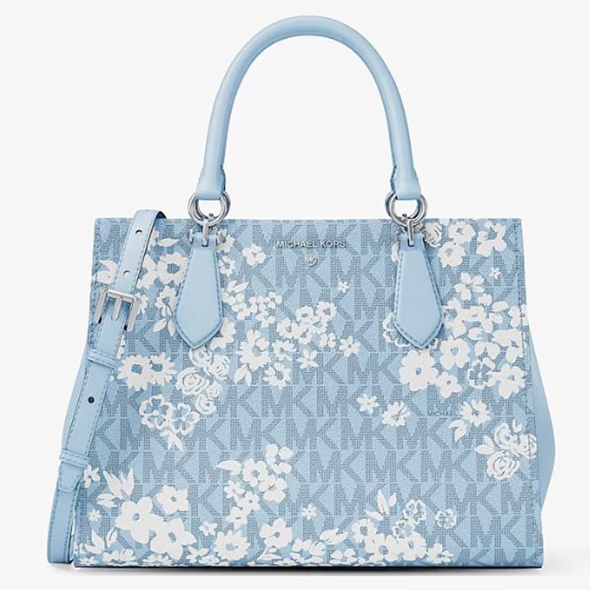 Michael Kors Marilyn Medium Printed Signature Logo Satchel