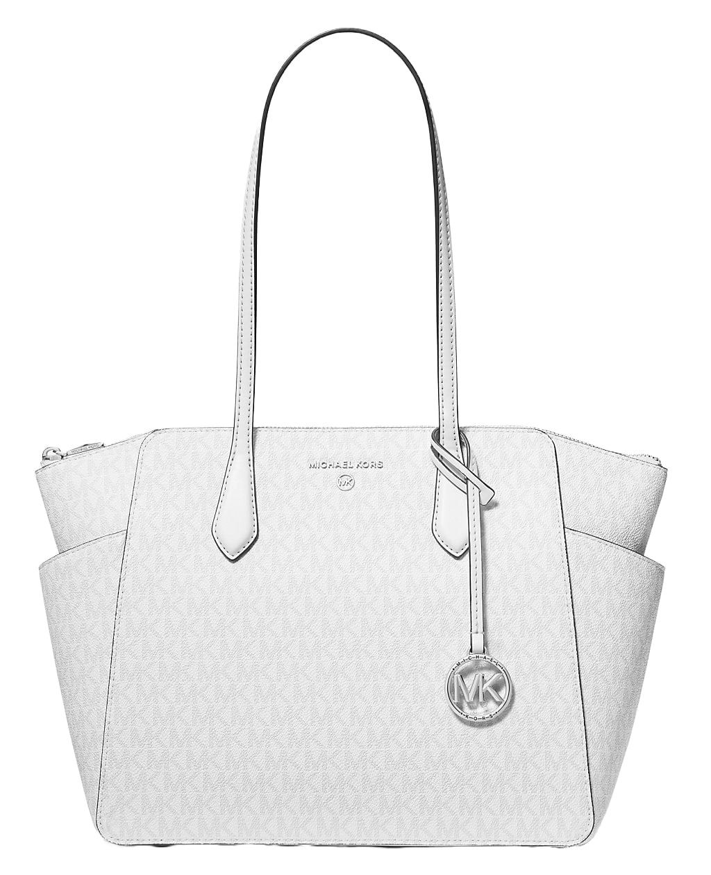 Michael Kors Marilyn Medium Signature Logo Tote Bag, Optic