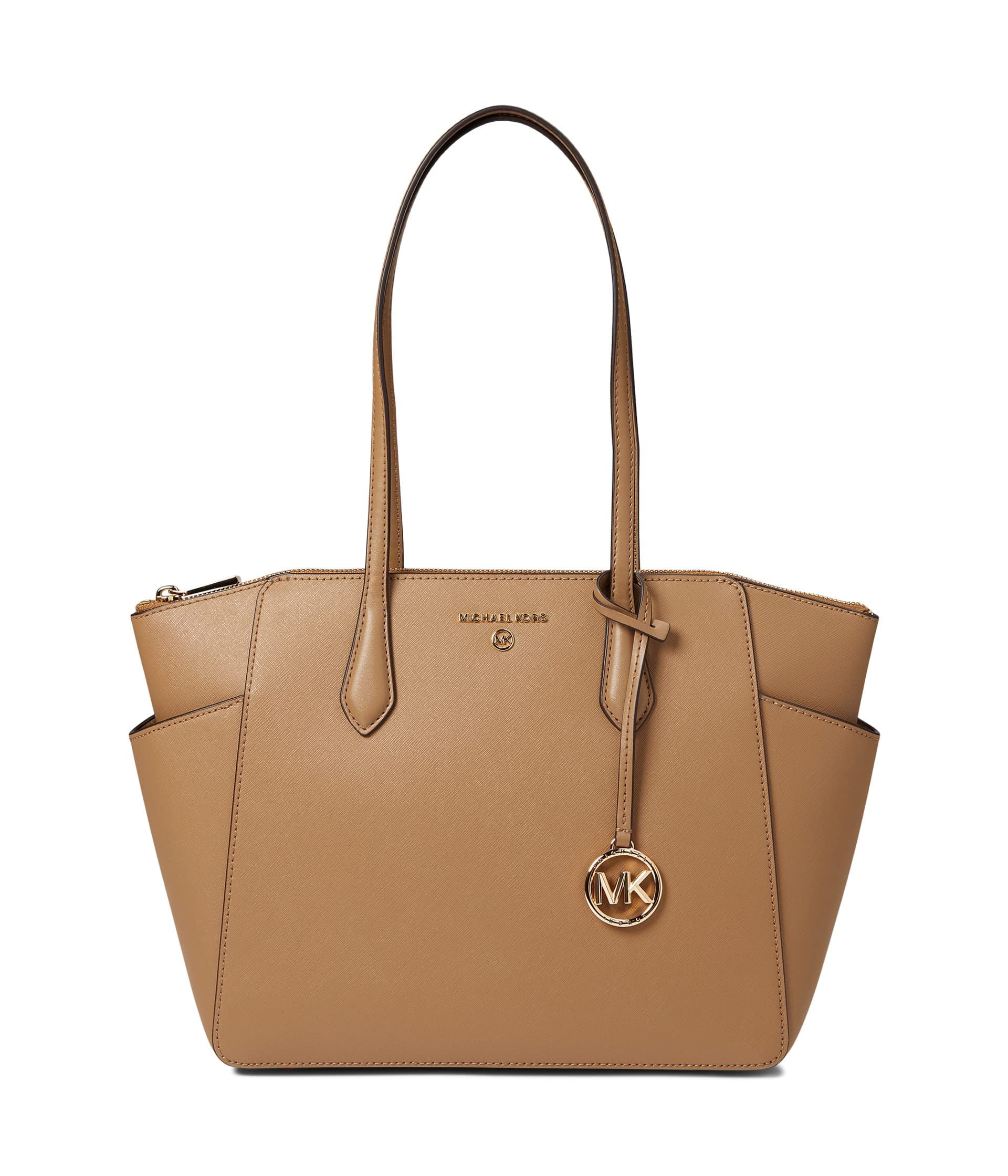 Michael Kors Marilyn Medium Top Zip Tote Husk One Size - Walmart.com