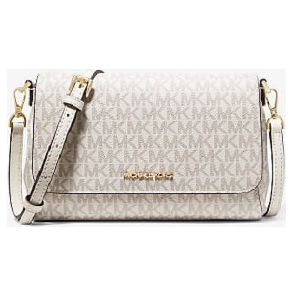 Michael Kors Medium Logo Convertible Crossbody Bag Natural