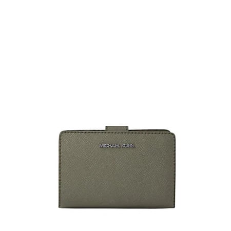 Michael Kors Medium Saffiano Leather Wallet, Zip & Snap Closure