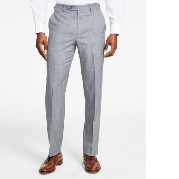 Michael Kors Men's Classic-Fit Stretch Wool-Blend Suit Pants Gray B4HP $190 (Regular,38,30 in)