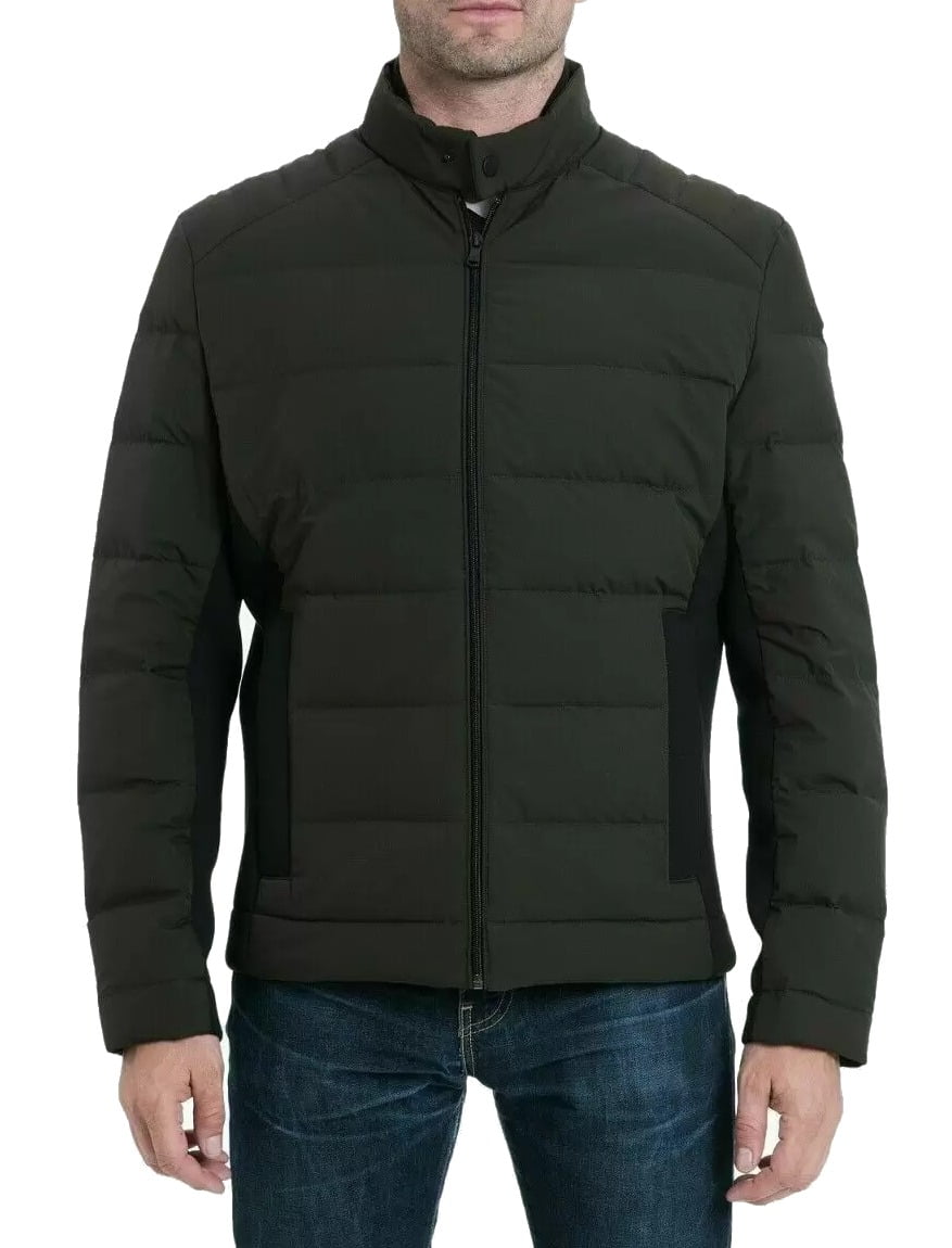 Michael kors vest mens olive deals