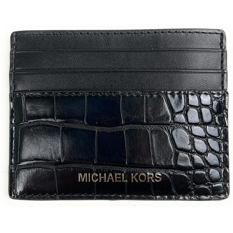 Michael Kors Men'S Cooper Tall Card Case Wallet Leather Croc Michael Kors Men'S Cooper Tall Card Case Wallet Leather Croc