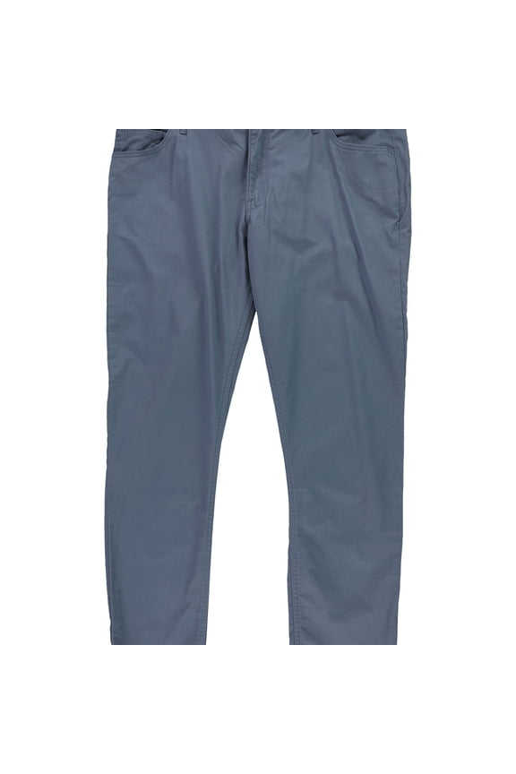 Mens Parker Slim Fit Casual Chino Pants, Blue, 33W x 31L