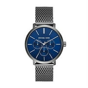 MICHAEL KORS Men's Blake Stainless Steel Quartz Watch with Stainless-Steel-Plated Strap, Grey, 20 (Model: MK8678)
