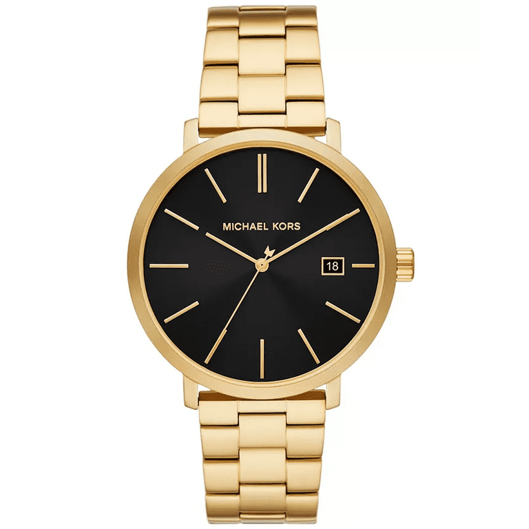 Michael Kors Men's Blake Three-Hand Date Gold-Tone Stainless Steel