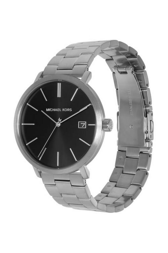Men's Blake Three-Hand Date Silver Stainless Steel Bracelet Watch (Model: MK9133)