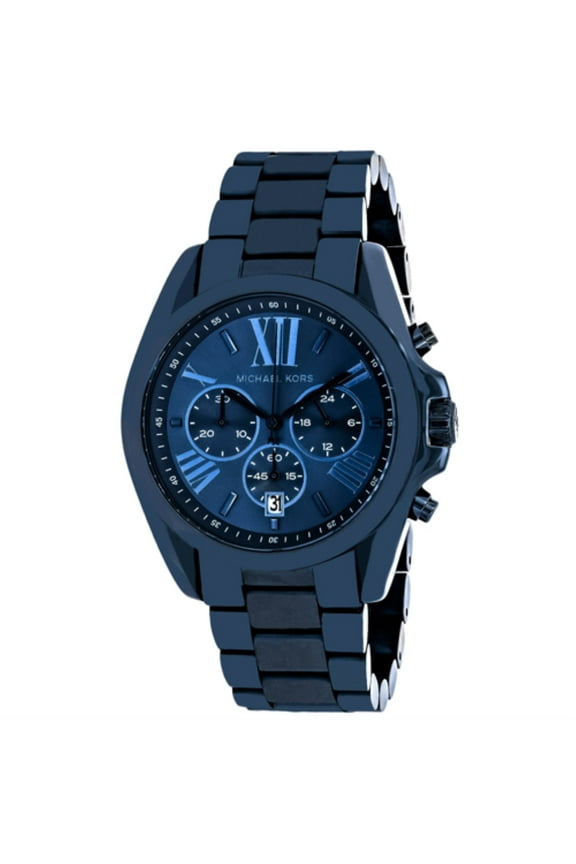 Men's Bradshaw Chronograph Blue IP Stainless Steel Bracelet Watch