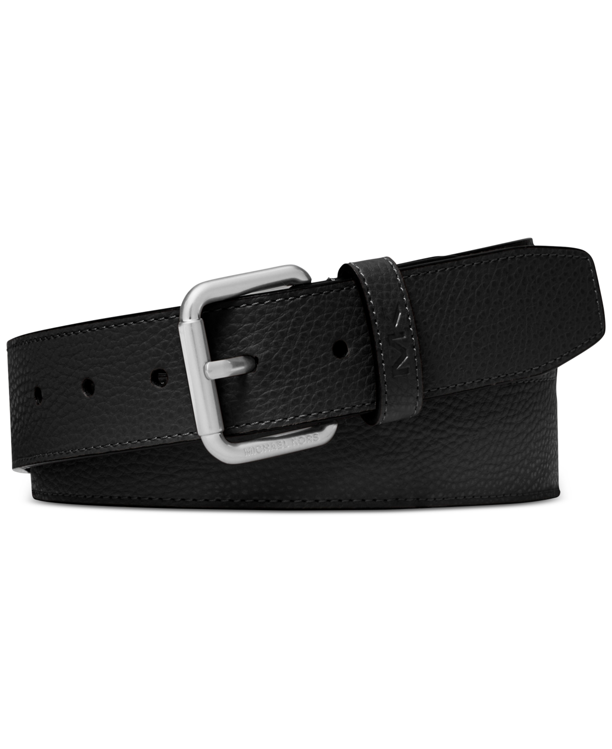 Michael Michael Kors Accessories Elastic Mk Logo Buckle Black Stretchable Belt Michael Kors Stretch Belts for Women for sale | eBay main image 4