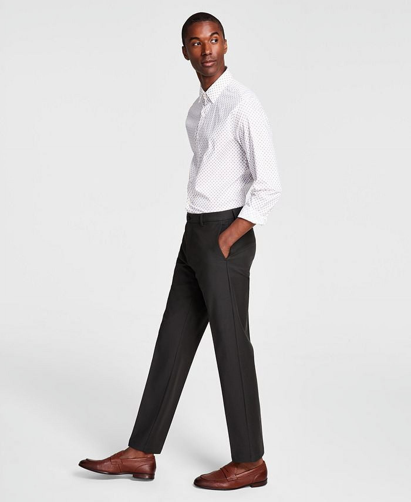 Michael Kors Men's Classic Fit Cotton Performance Dress Pants Dark Olive 34  x 30 - Walmart.com