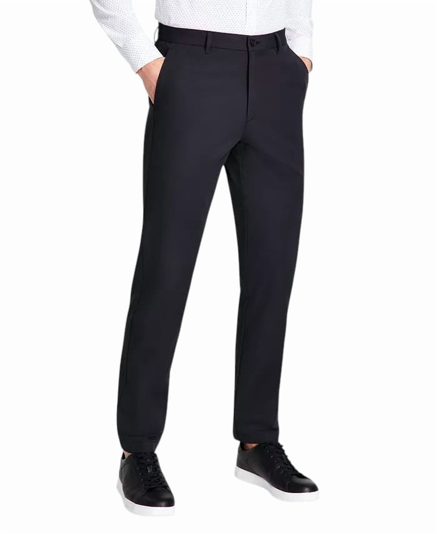 Michael Kors Men's Classic Fit Cotton Stretch Performance Pants 42 / 30 Black