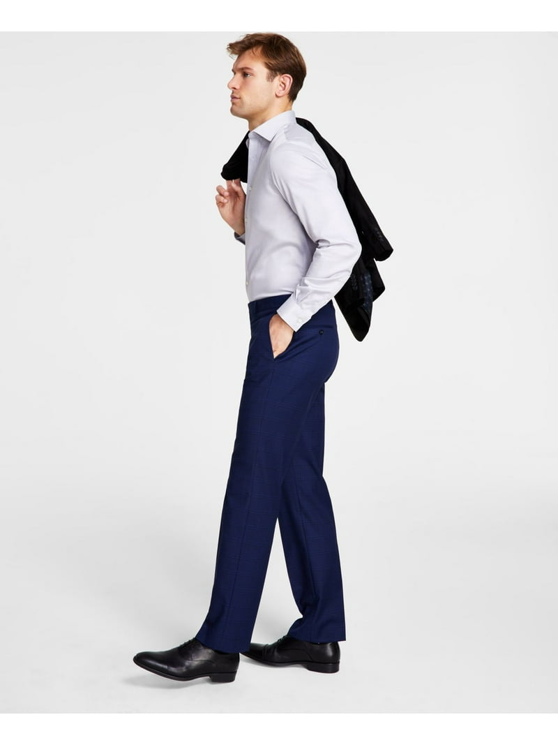 Michael Kors Mens Classic fit Dress Pants 32 / 32 Blue Plaid Michael Kors Mens Classic fit Dress Pants 32 / 32 Blue Plaid