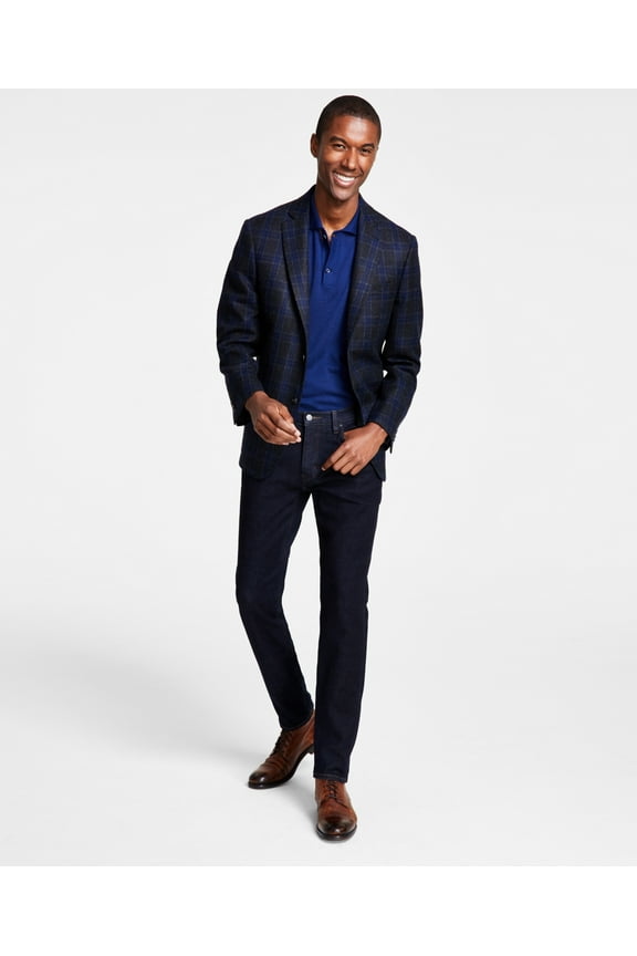 Mens Classic Fit Wool Blend Sport Coats, Navy, 50L