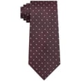 thumbnail image 1 of Michael Kors Men’s Classic Pip Neat Tie: OS/Burgundy, 1 of 2