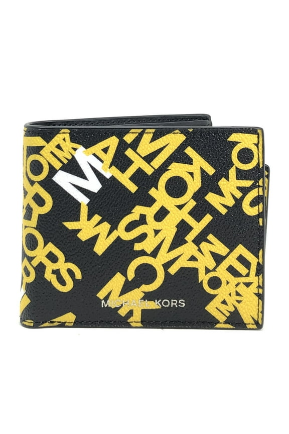 Men's Cooper Billfold Wallet with Passcase Attachment (Lemon / Black)