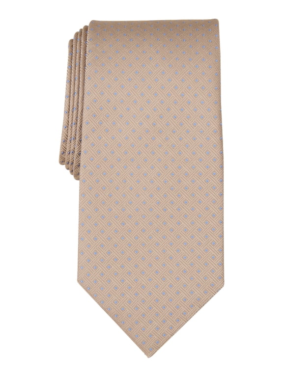 Mens Corbett Mini-Geo Tie Taupe