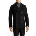 thumbnail image 1 of Michael Kors Men's Double Breasted Peacoat-Black-S, 1 of 2