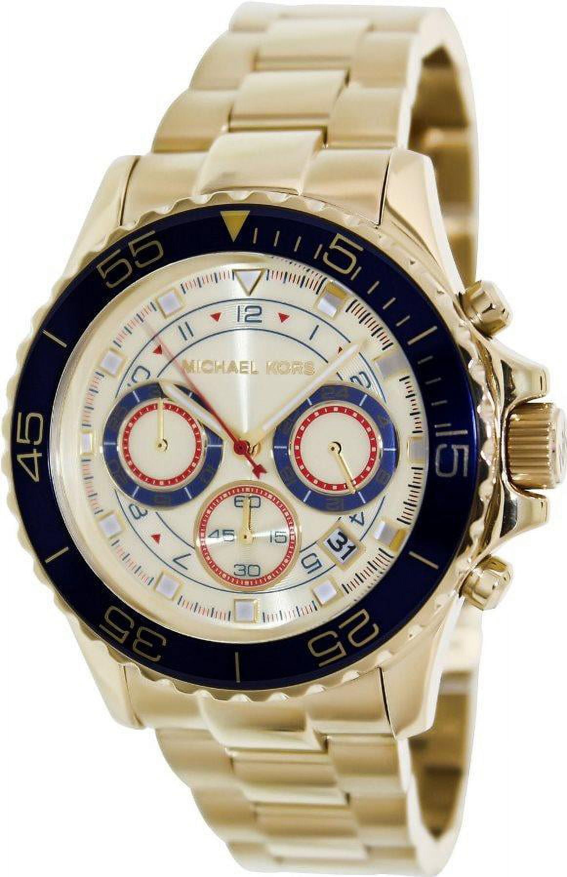 Michael Kors Men\'s Everest Gold-Tone Chronograph Watch MK5792