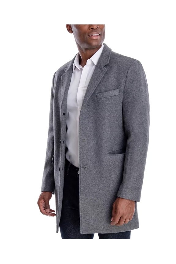 Men's Ghent Slim-Fit Overcoat Men Men's Clothing - Coats & Jackets. 38R Gray