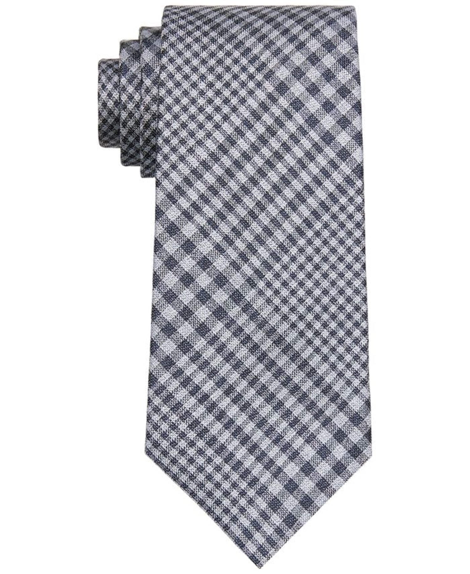 Visual Reference: Michael Kors Men S Glen Plaid Tie Blue Multi Necktie