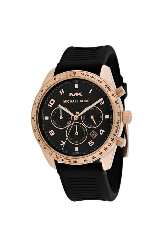 Men's Keaton Black Dial Watch - MK8687