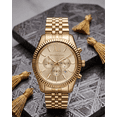 thumbnail image 1 of Michael Kors Men's Lexington Gold-Tone Chronograph Metal Watch, MK8281, 1 of 5