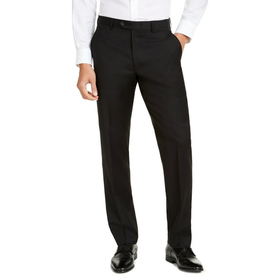 Michael Kors Men's Modern Fit Airsoft Stretch Suit Pants Black Size 40X32