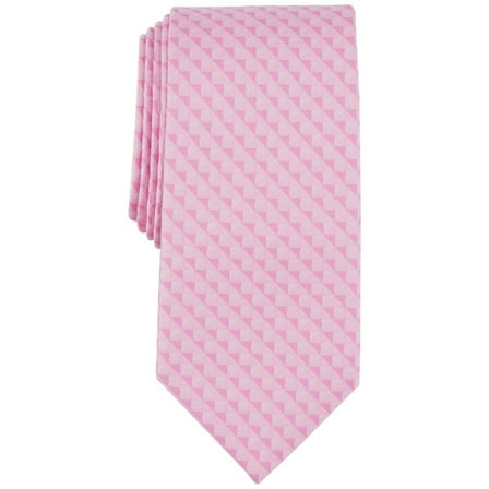 Michael Kors Men's Nassau Geo-Print Tie OS B4HP (Pink)