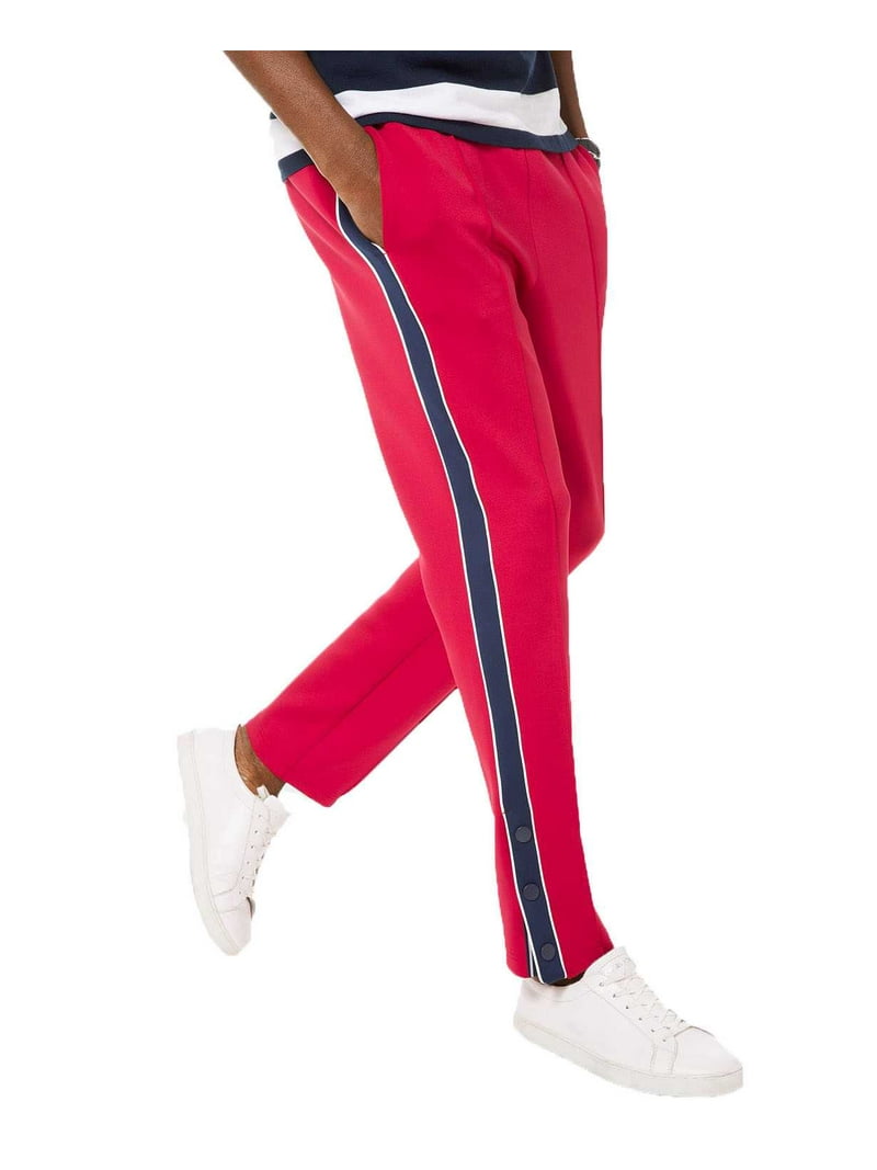 Michael Kors Men's Scuba Stripe Side-Snap Track Pants