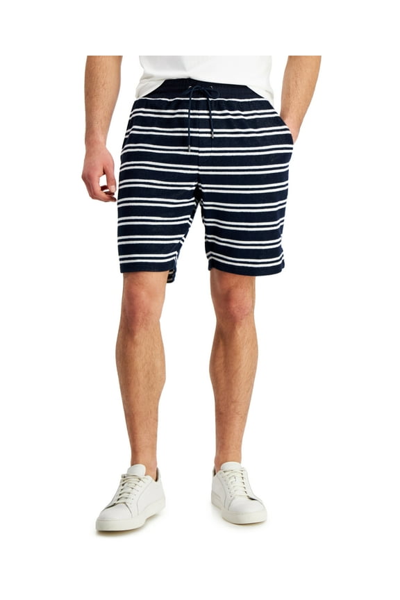 Men's Striped Shorts Blue Size X-Large