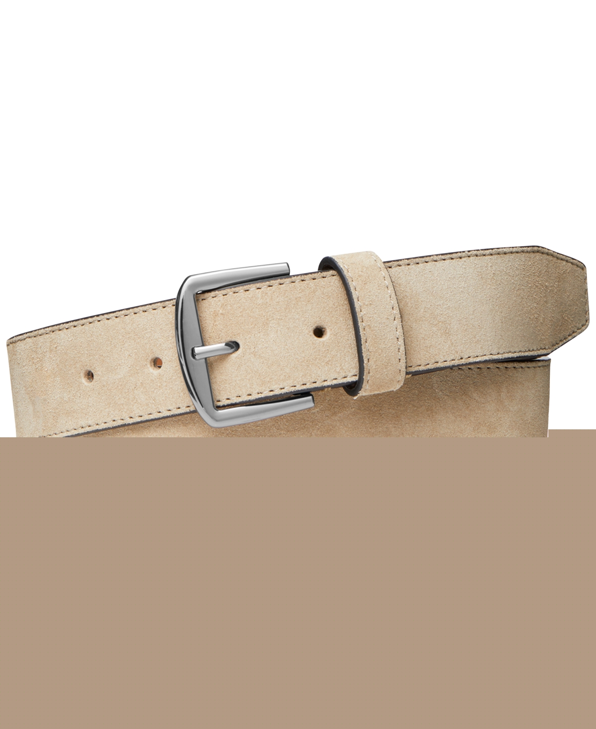 thumbnail image 1 of Michael Kors Men's Suede Dress Belt Gray Size 38, 1 of 3