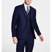 Michael Kors Mens Classic fit Wool Suit Jacket Blazer 44 R Navy Blue Solid